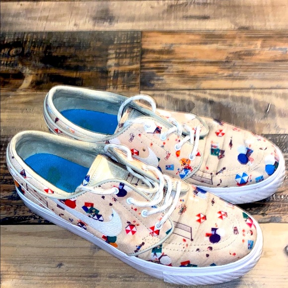 Nike Stefan Janoski beach print size 7 - Picture 1 of 4